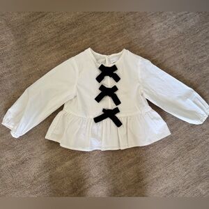 Zara toddler blouse with bows